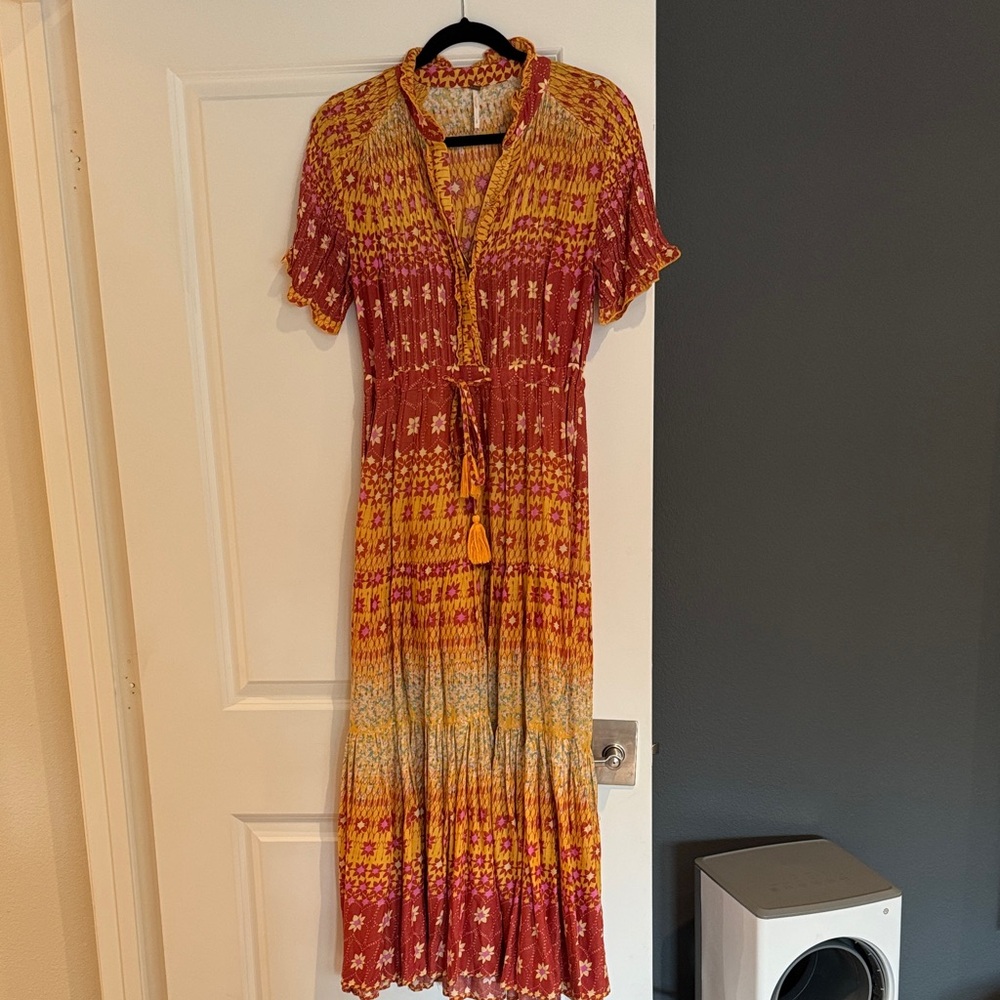 Free People Multicolor Boho Maxi Dress